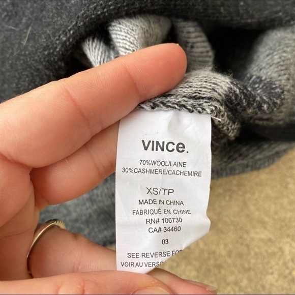 Vince Striped Wool Cashmere Sweater - Picture 5 of 5